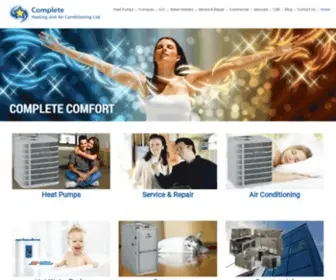 Completeheating.ca(Air Conditioners) Screenshot