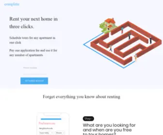 Completehomes.co(Rent your next home in three clicks) Screenshot