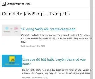 Completejavascript.com(Complete JavaScript) Screenshot