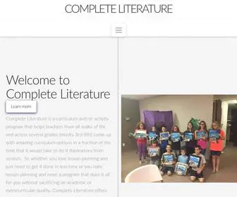 Completeliterature.com(Complete Literature) Screenshot