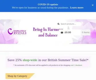 Completelycrystals.uk(Completely Crystals Limited) Screenshot
