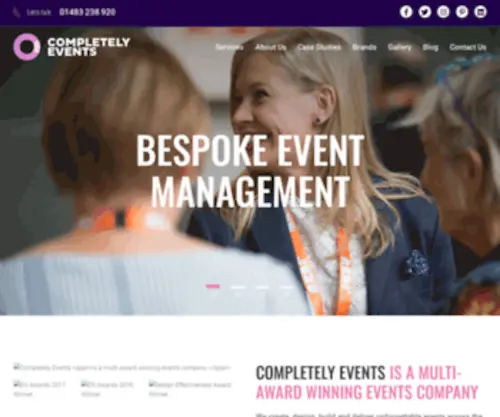 Completelyevents.com(Completely Events) Screenshot