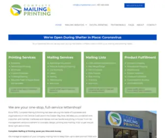 Completemail.com(Complete Mailing and Printing Services) Screenshot