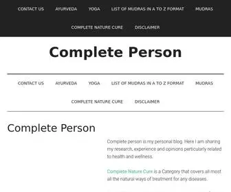 Completenaturecure.com(Complete Person) Screenshot