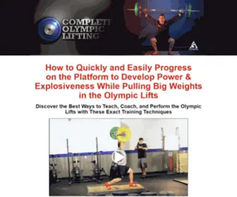 Completeolympiclifting.com(Complete Olympic Lifting) Screenshot