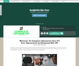 Completeoptometrycare.com(Optometrist in Richmond Hill) Screenshot