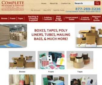 Completepackage.com(Complete Packaging & Shipping Supplies) Screenshot