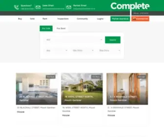 Completerealestate.net.au(Real Estate Agent Mount Gambier) Screenshot