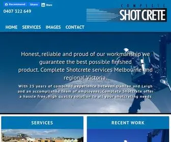 Completeshotcrete.com.au(Melbourne Shotcrete Services) Screenshot