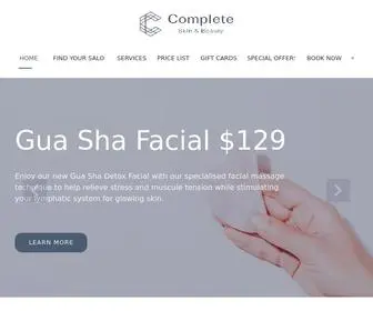 Completeskinandbeauty.com.au(Complete Skin & Beauty) Screenshot