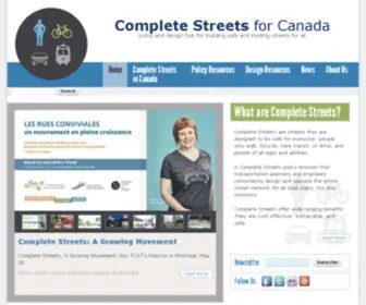 Completestreetsforcanada.ca(Complete Streets for Canada) Screenshot