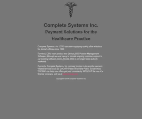 Completesys.com(Complete Systems) Screenshot
