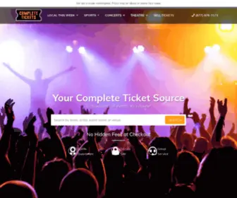 Completetickets.com(Cheap sports tickets) Screenshot