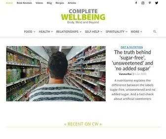 Completewellbeing.com(Complete Wellbeing strives to raise your awareness about what matters) Screenshot