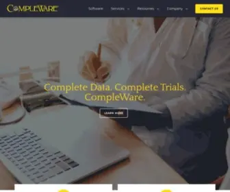 Compleware.com(Clinical Trial Data Management) Screenshot