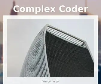 Complexcoder.com(Complex Coder) Screenshot