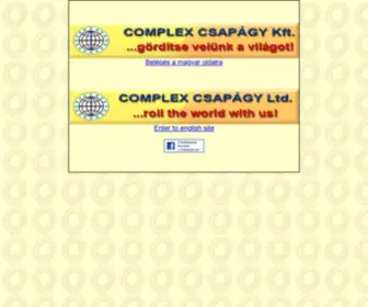 Complexcsapagy.com(Csapágy) Screenshot