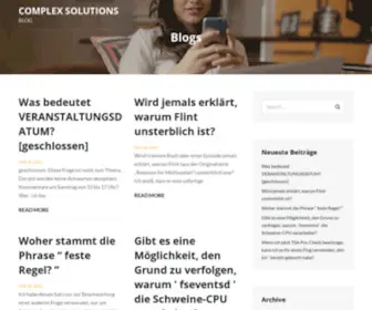 Complexelepheonix.com(Complex Solutions) Screenshot