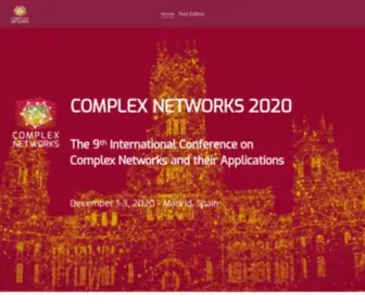 Complexnetworks.org(Complex Networks and their Applications 2021) Screenshot
