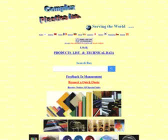 Complexplastic.com(COMPLEX PLASTICSPLASTIKSUPPLIER OF INDUSTRIAL PLASTIC MATERIALS) Screenshot