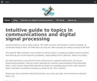 Complextoreal.com(Intuitive guide to topics in communications and digital signal processing) Screenshot