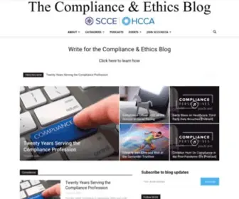 Complianceandethics.org(Your industry resource for compliance and ethics news) Screenshot