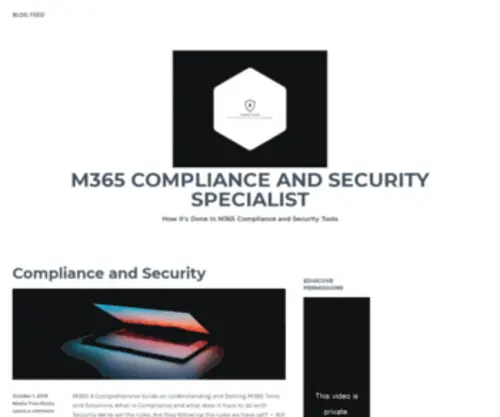 Complianceandsecurity.org(M365 Compliance and Security Specialist) Screenshot