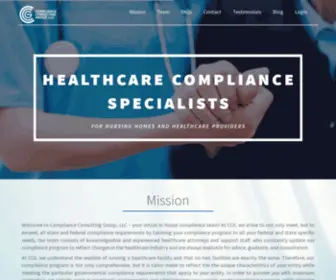 Compliancecg.com(Compliance Consulting Group) Screenshot