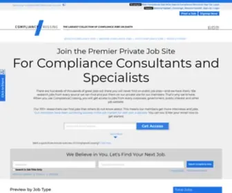 Compliancecrossing.com(Compliance Jobs) Screenshot