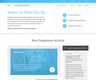 Compliancenext.com(Compliance Training) Screenshot