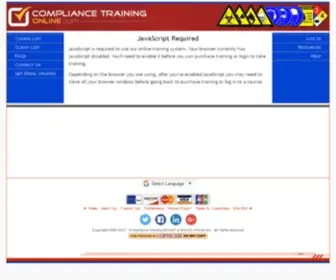 Compliancetrainingonline.com(Online®) Screenshot