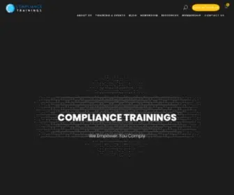 Compliancetrainings.com(FDA Compliance) Screenshot