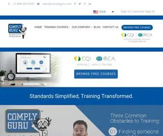 Complyguru.com(Online & Blended ISO Training Courses) Screenshot