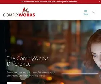 Complyworks.com(Compliance management) Screenshot