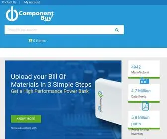 Componentbuy.com(Electronic component Distributor) Screenshot