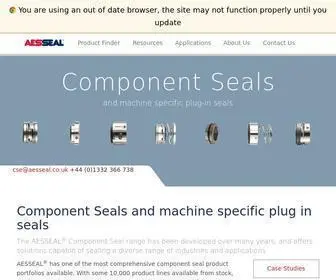 Componentseals.com(AESSEAL Component Seal Division) Screenshot