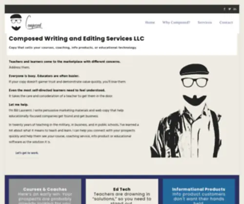 Composedwes.com(Composed Writing and Editing Services LLC) Screenshot