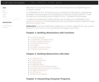 Composingprograms.com(Composing Programs) Screenshot