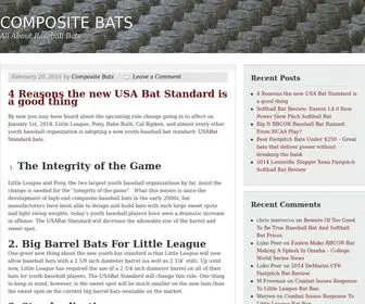 Compositebats.com(All About Baseball Bats) Screenshot