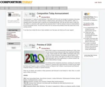 Compositiontoday.com(CompositionToday) Screenshot
