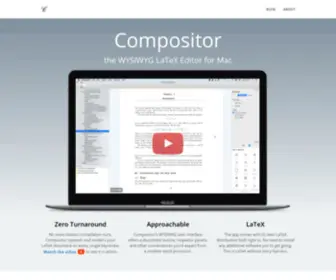 Compositorapp.com(The WYSIWYG LaTeX Editor for Mac) Screenshot