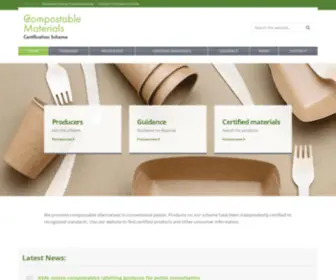 Compostablematerials.org.uk(Compostable Materials Certification Scheme) Screenshot