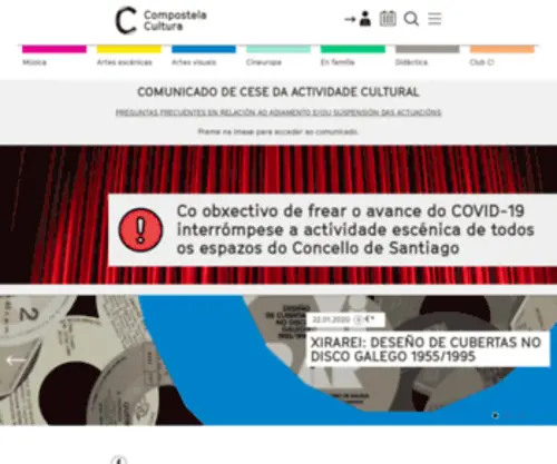 Compostelacapitalcultural.com(Compostela Cultura) Screenshot