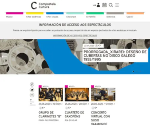 Compostelacultura.org(Compostela Cultura) Screenshot