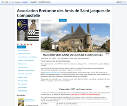 Compostelle-Bretagne.fr(Accueil) Screenshot