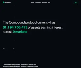 Compound.finance(Compound finance) Screenshot