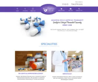 Compoundmed.com(Anaheim Hills Medical Pharmacy) Screenshot
