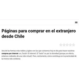Compraporinternet-Chile.com(▷ 10 Páginas Para Comprar Por Internet Desde Chile ◁) Screenshot