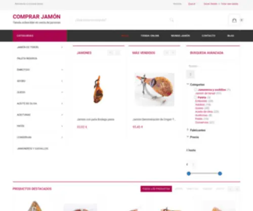 Comprar-Jamon.es(Comprar Jamón Ibérico Bellota) Screenshot