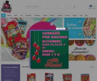 Comprarcereales.com(Tienda de Cereales Americanos Online) Screenshot